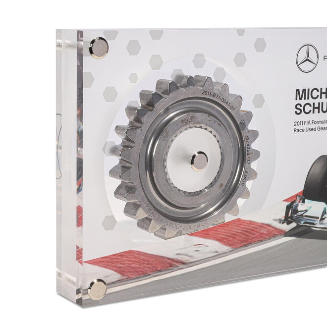 Michael Schumacher 2011 Mercedes-AMG Petronas Gear Ratio in Acrylic