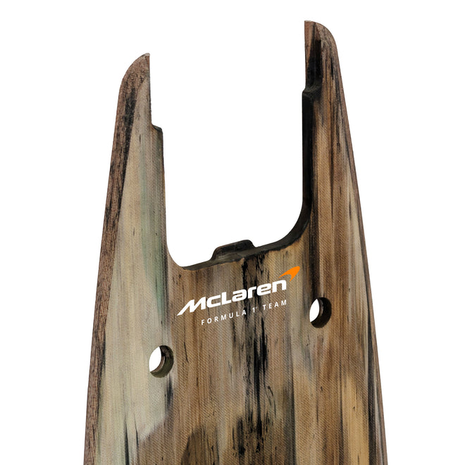 Lando Norris 2025 McLaren Grand Prix Used Front Skid Plank Wall Art - Saudi Arabian GP