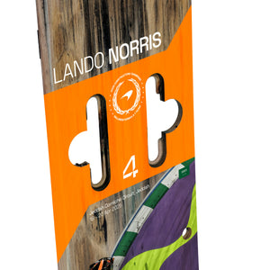 Lando Norris 2025 McLaren Grand Prix Used Front Skid Plank Wall Art - Saudi Arabian GP