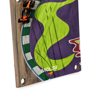 Lando Norris 2025 McLaren Grand Prix Used Front Skid Plank Wall Art - Saudi Arabian GP