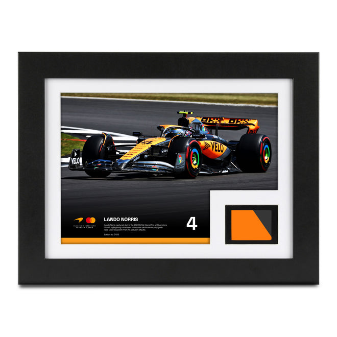 Limited Edition Lando Norris 2023 McLaren F1 Team Bodywork & Photo - British GP