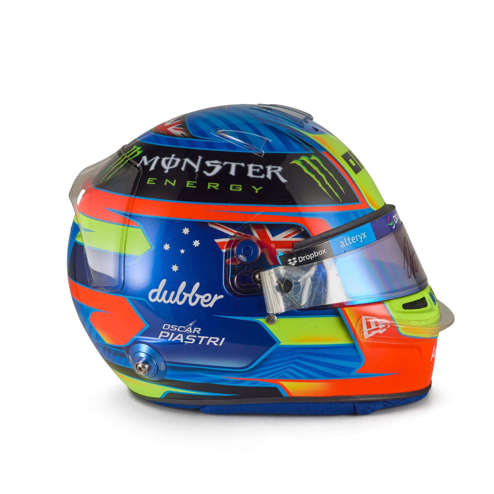 LOT 011 - Oscar Piastri 2024 Signed Race-Used Helmet - Bahrain GP