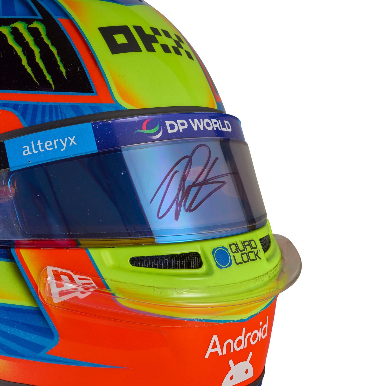 LOT 011 - Oscar Piastri 2024 Signed Race-Used Helmet - Bahrain GP