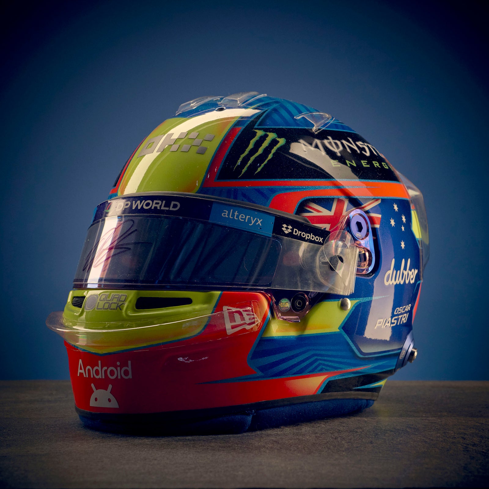 LOT 011 - Oscar Piastri 2024 Signed Race-Used Helmet - Bahrain GP