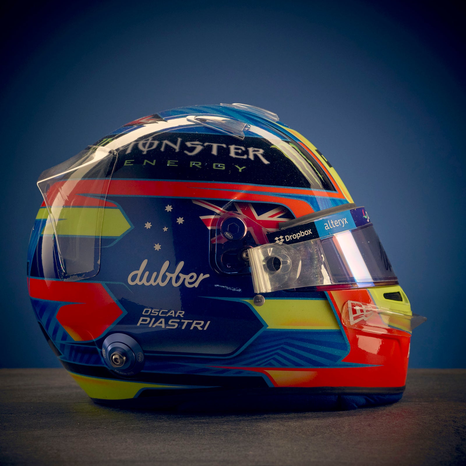 LOT 011 - Oscar Piastri 2024 Signed Race-Used Helmet - Bahrain GP