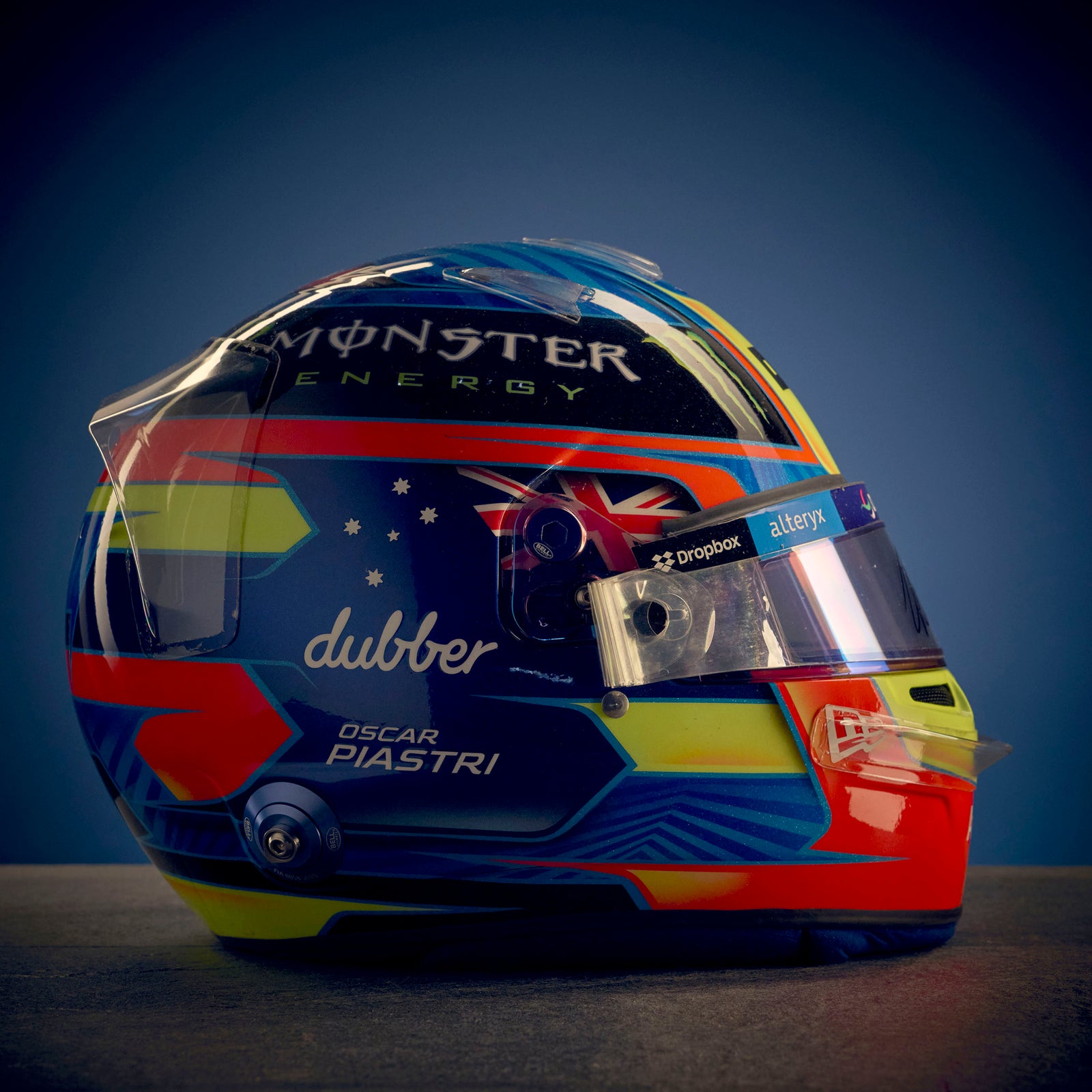 LOT 011 - Oscar Piastri 2024 Signed Race-Used Helmet - Bahrain GP