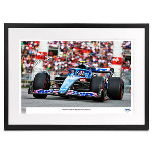 LOT 009 - Esteban Ocon 2022 Signed Photo Canadian GP