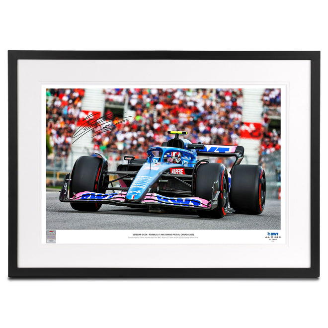 LOT 009 - Esteban Ocon 2022 Signed Photo Canadian GP