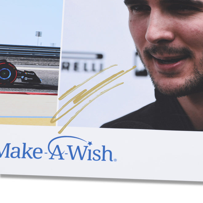 LOT 562 - Esteban Ocon 2024 BWT Alpine F1 Team Signed Poster - Make-A-Wish