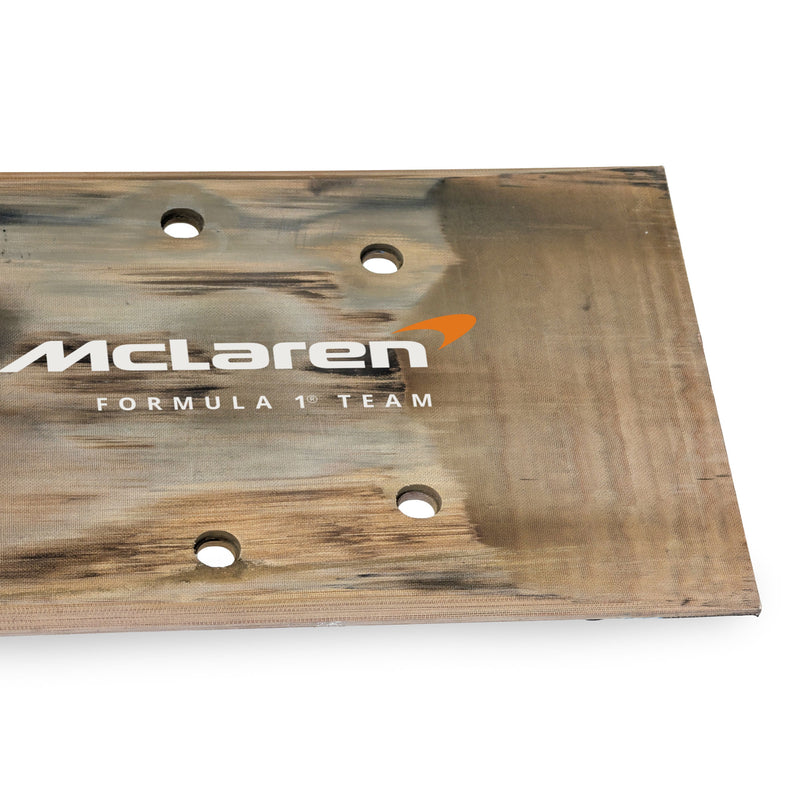 Oscar Piastri 2025 McLaren F1 Team Race Used Rear Skid Plank Wall Art - Australian GP