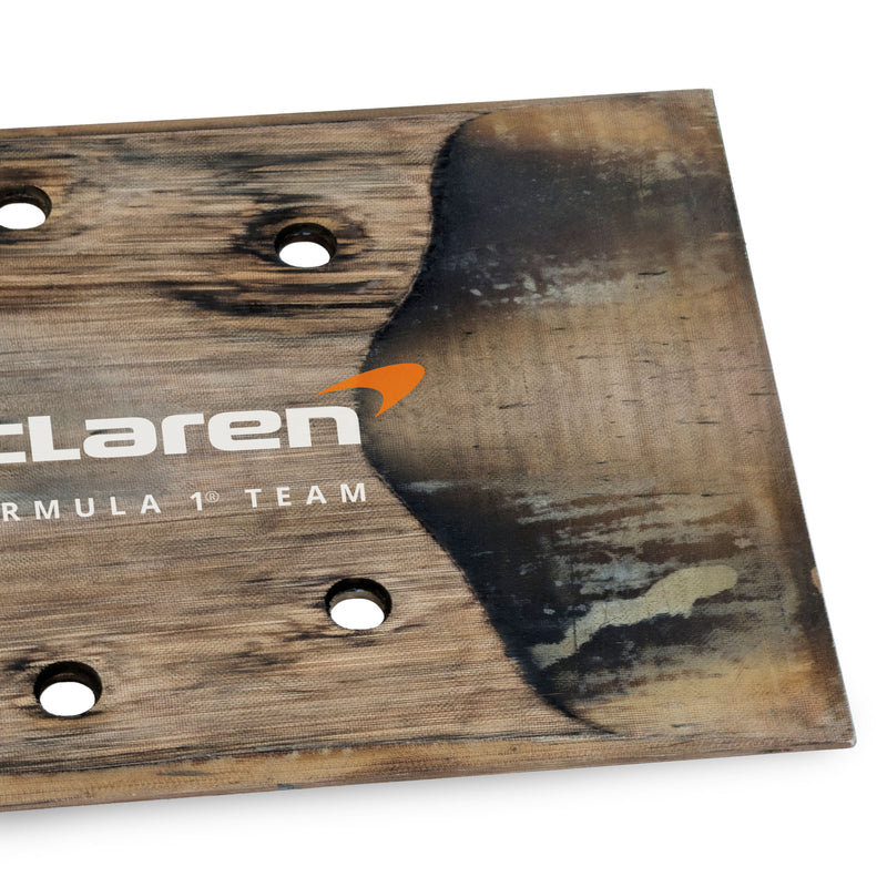 Oscar Piastri 2025 McLaren F1 Team Race Used Rear Skid Plank Wall Art - Japanese GP
