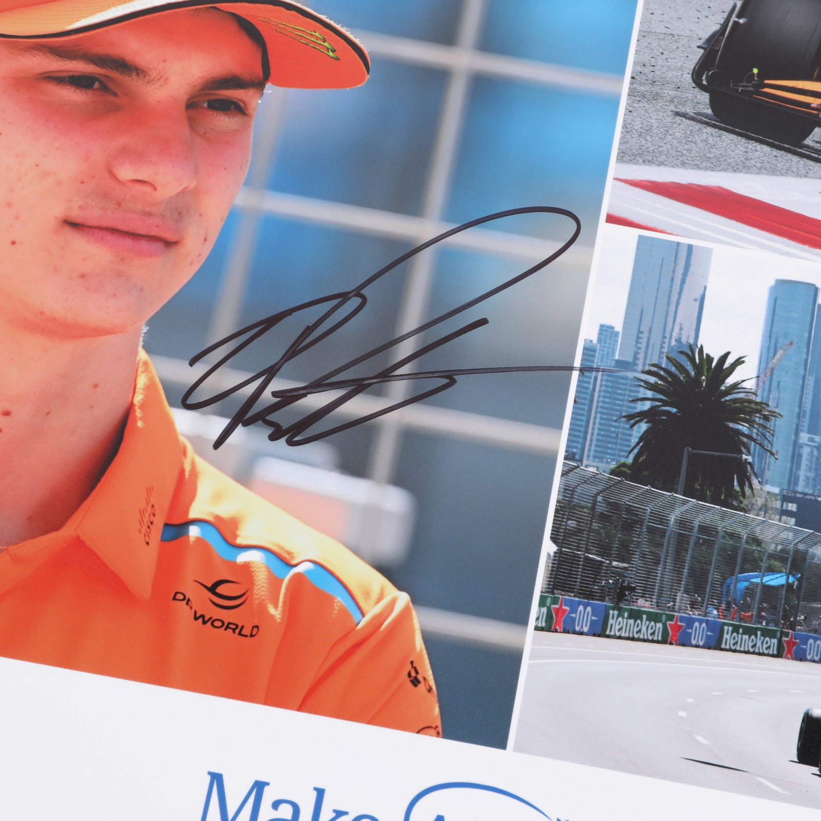 LOT 568 - Oscar Piastri 2024 McLaren Signed Poster - Make-A-Wish