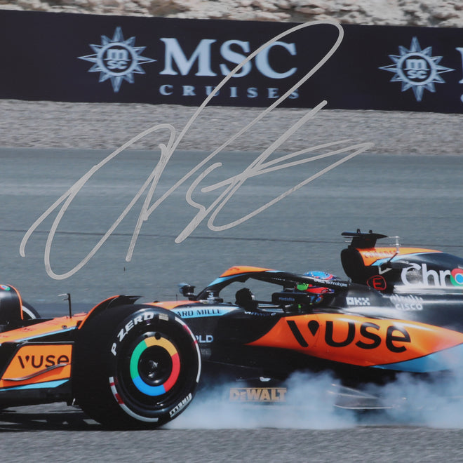 LOT 570 - Oscar Piastri 2023 McLaren Signed Poster - Make-A-Wish