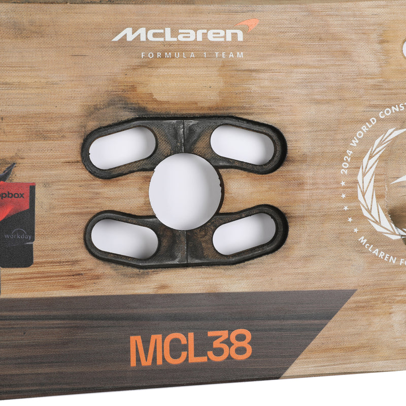 Oscar Piastri 2024 McLaren F1 Team Race Used Skid Plank Wall Art - Sao Paulo GP
