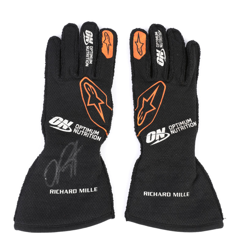 Oscar Piastri 2024 McLaren Gloves - Used Signed