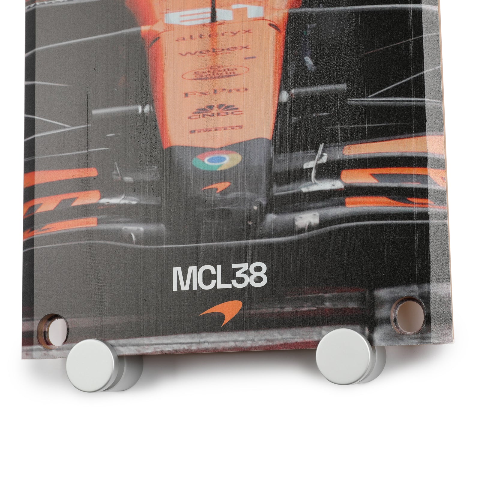 Oscar Piastri 2024 McLaren Formula One Team Grand Prix Used Skid Plank Wall Art - Front Section - Canadian GP