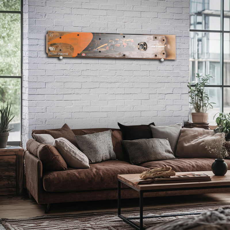 Oscar Piastri 2024 McLaren Formula 1 Team Grand Prix Used Rear Skid Plank Section - Canada GP