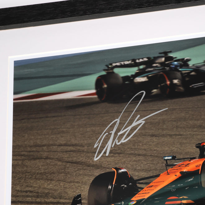Limited Edition Oscar Piastri 2025 McLaren F1 Team Signed Photo - Bahrain GP