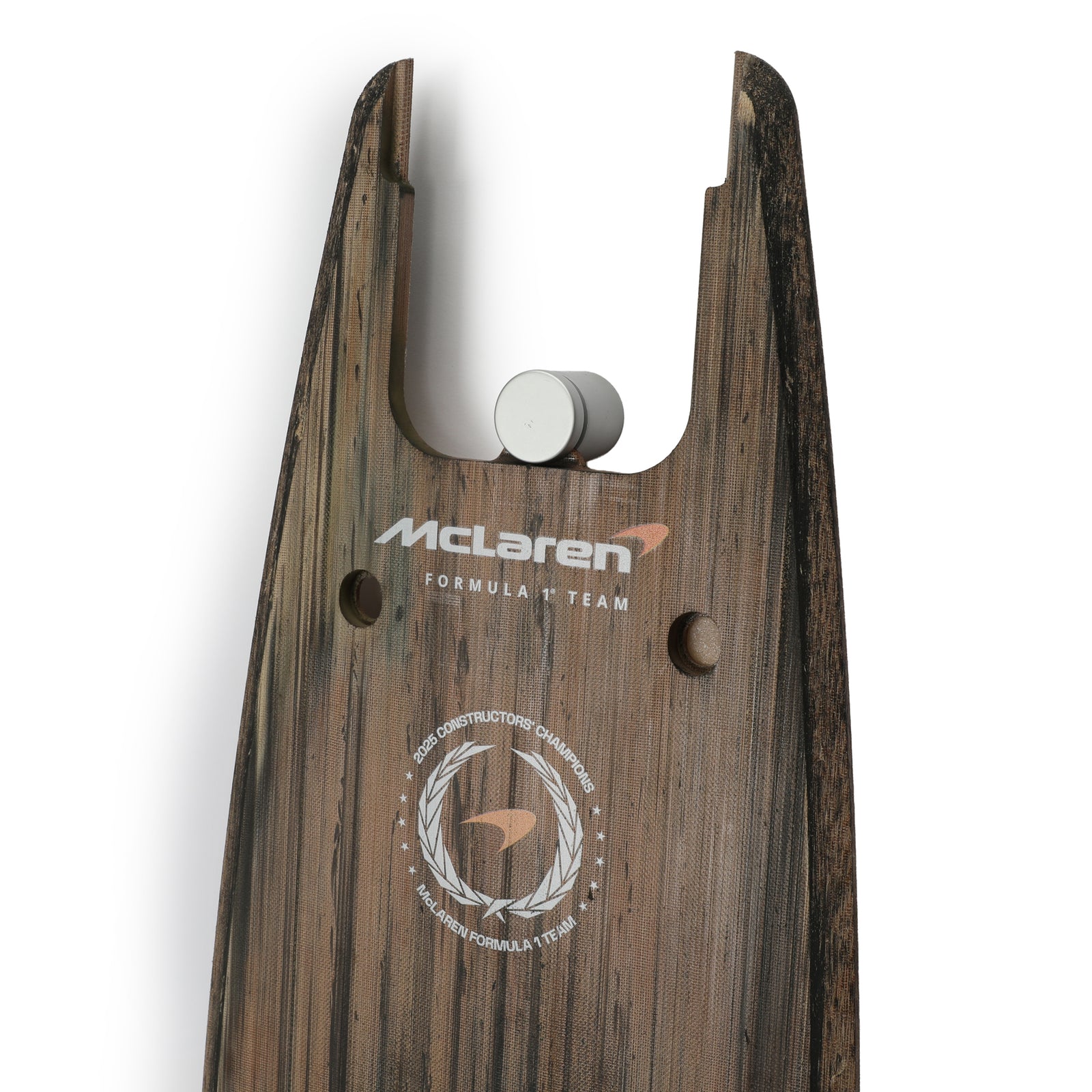 Oscar Piastri 2025 McLaren F1 Team Brazilian Grand Prix race-used front skid plank wall art premium Formula 1 collector display