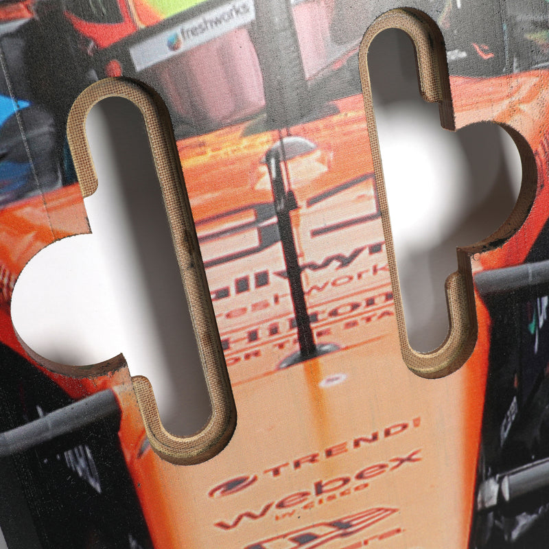 Oscar Piastri 2025 McLaren F1 Team Race Used Front Skid Plank Wall Art - Brazilian GP