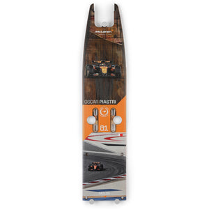 Oscar Piastri 2025 McLaren F1 Team Grand Prix Used Front Skid Plank Wall Art - Bahrain GP