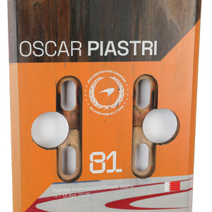 Oscar Piastri 2025 McLaren F1 Team Grand Prix Used Front Skid Plank Wall Art - Bahrain GP