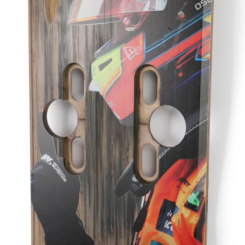Oscar Piastri 2025 McLaren F1 Team Race Used Front Skid Plank Wall Art - Chinese GP