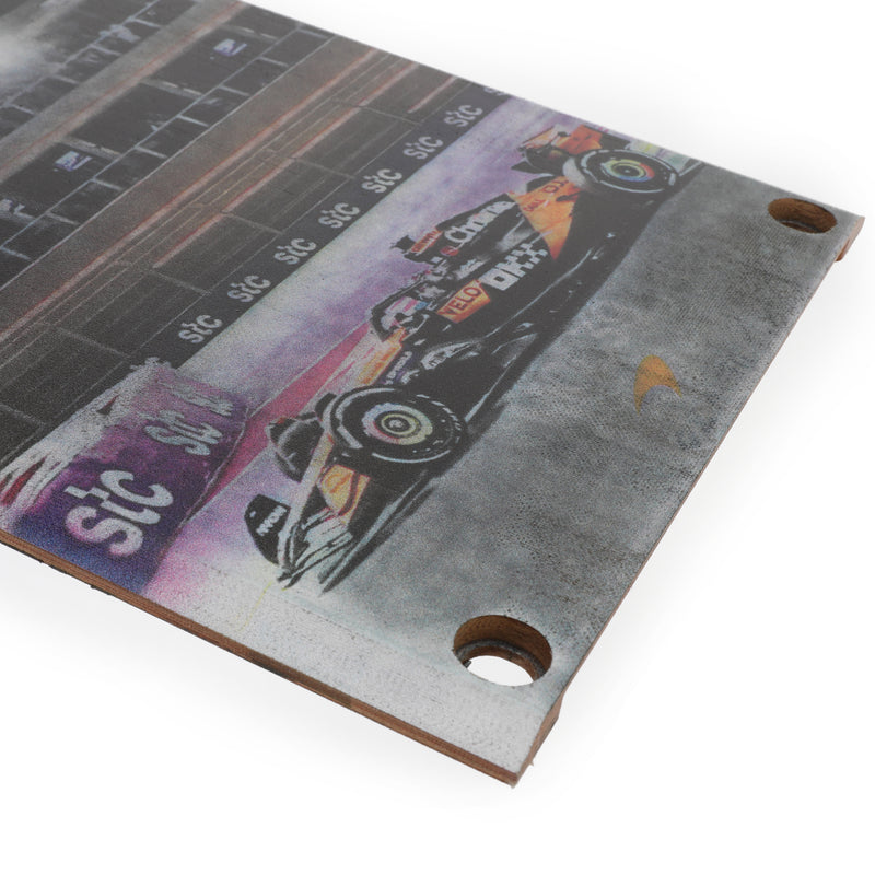 Oscar Piastri 2025 McLaren F1 Team Grand Prix Used Front Skid Plank Wall Art - Saudi Arabian GP