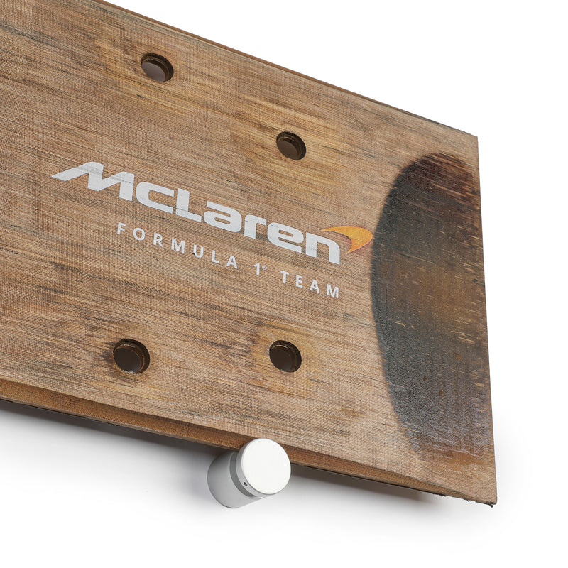 Oscar Piastri 2025 McLaren Race F1 Team Grand Prix Used Rear Skid Plank Wall Art - Bahrain GP