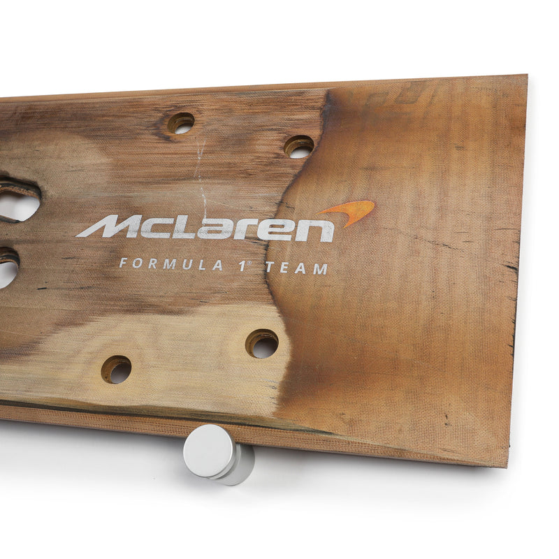 Oscar Piastri 2025 McLaren Race F1 Team Grand Prix Used Rear Skid Plank Wall Art - Saudi Arabian GP