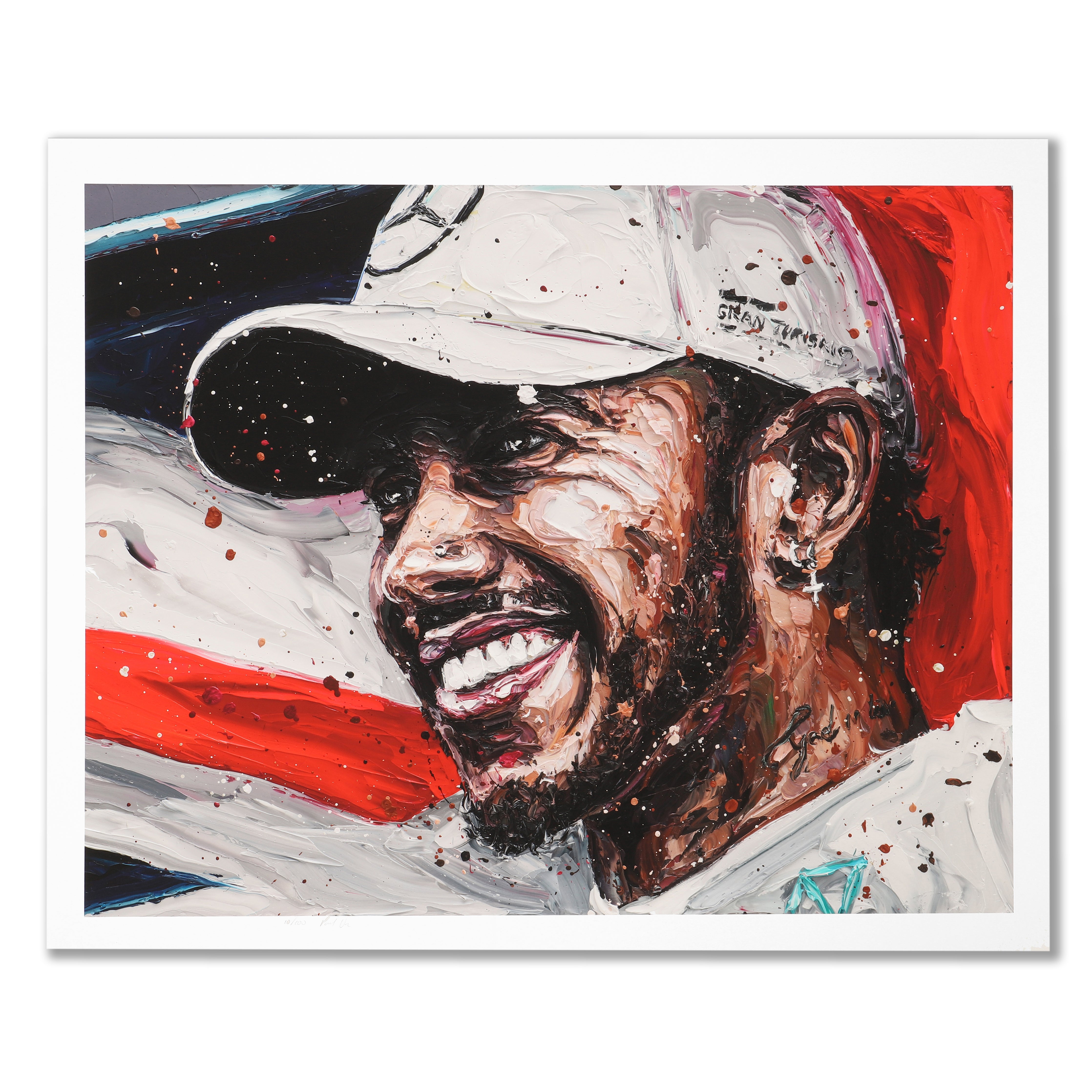 Lewis Hamilton 2018 'World Champion' Print - Paul Oz