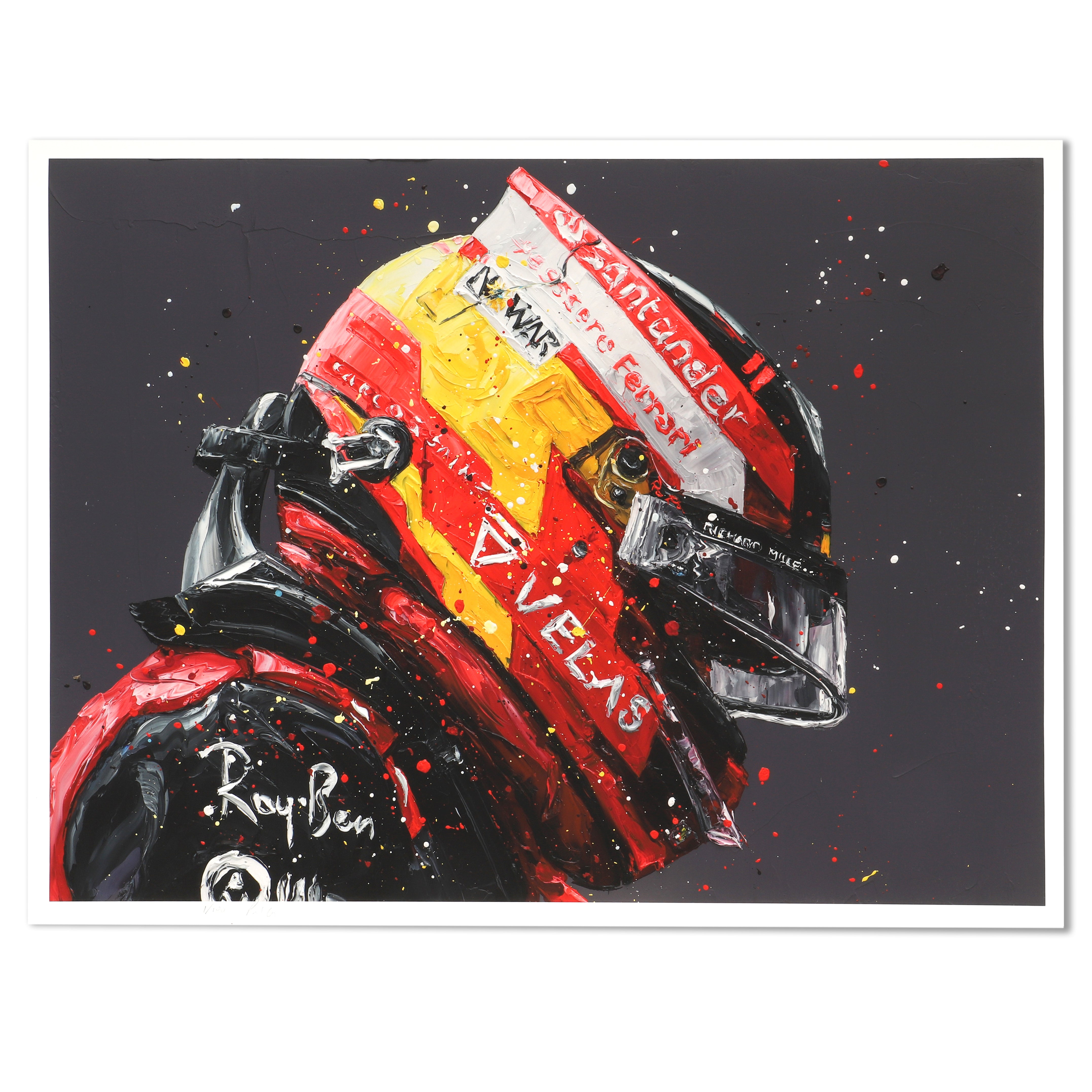 Carlos Sainz 2022 British Grand Prix Print - Paul Oz