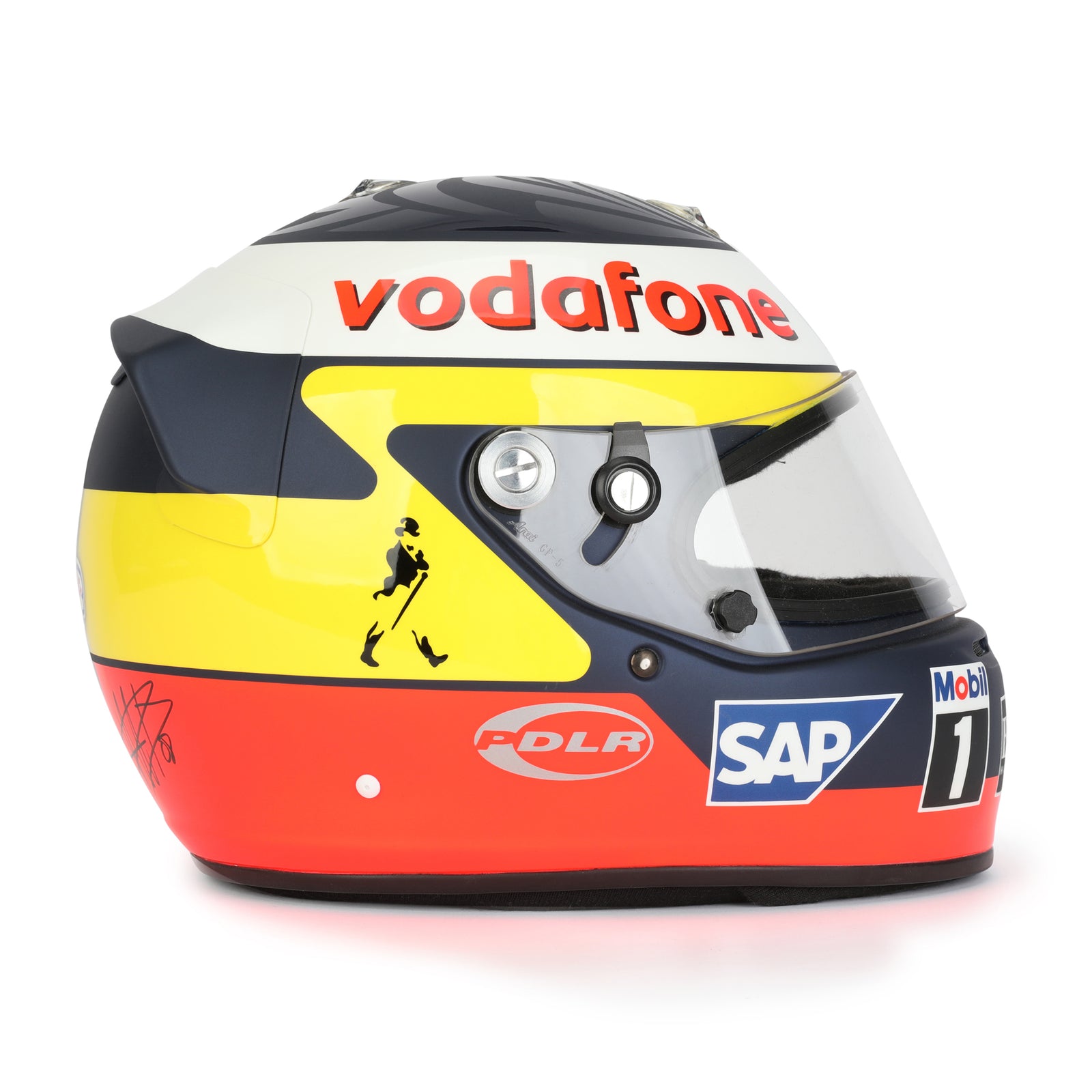 Miami Auction LOT 028 - Pedro de la Rosa 2007 Signed Replica Helmet