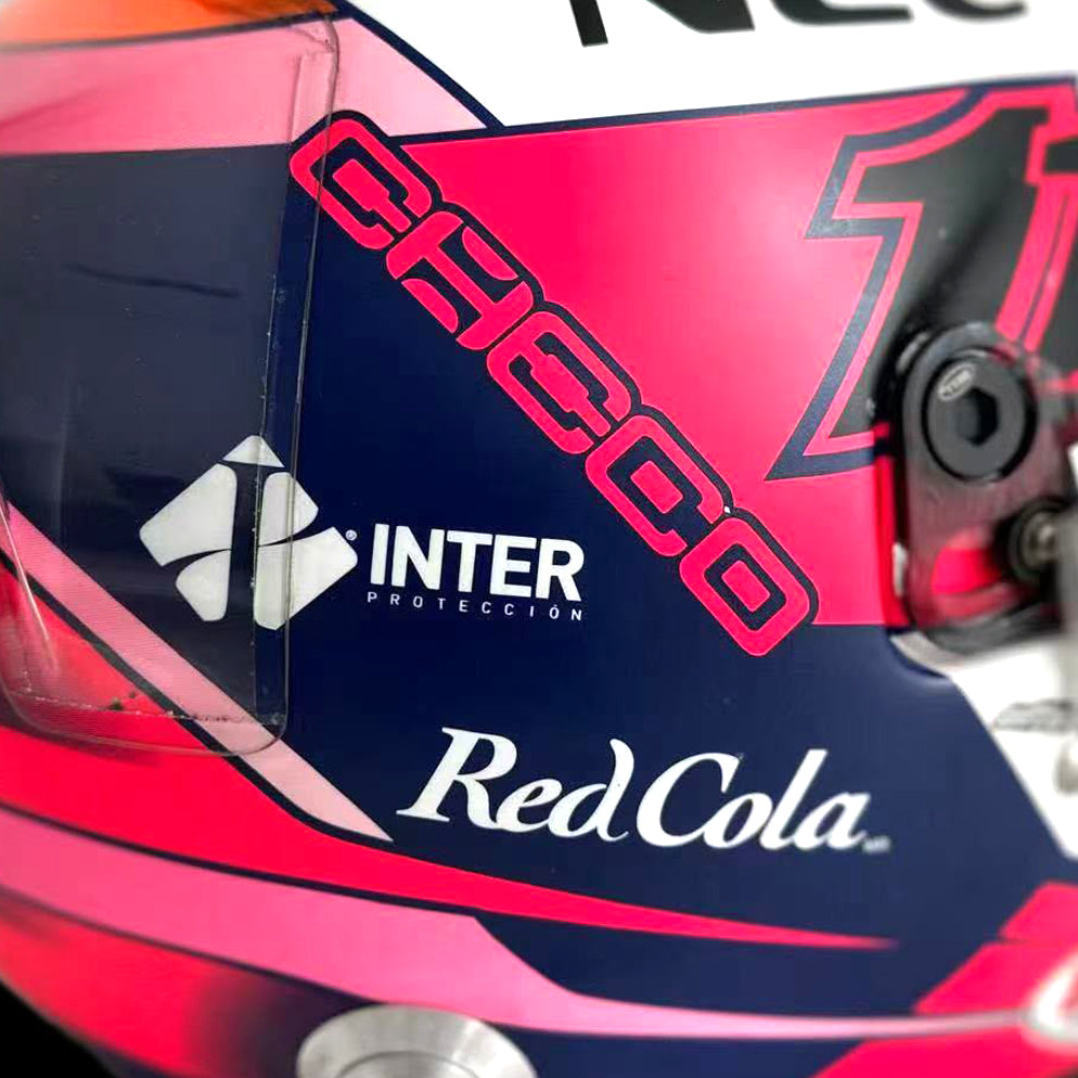 The Austin Auction LOT 054 - Sergio Perez 2019 Racing Point Helmet - Weekend Used