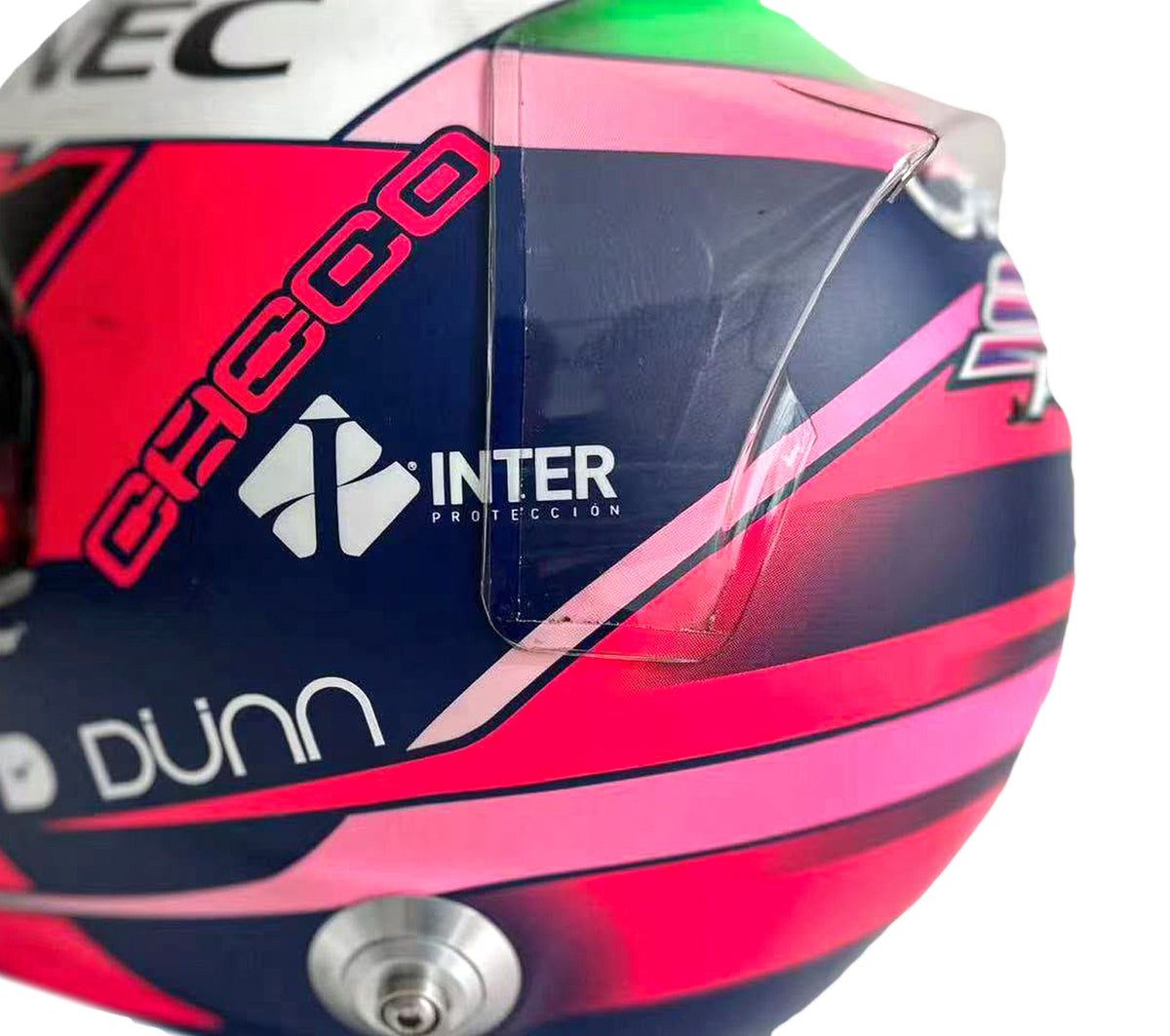 The Austin Auction LOT 054 - Sergio Perez 2019 Racing Point Helmet - Weekend Used