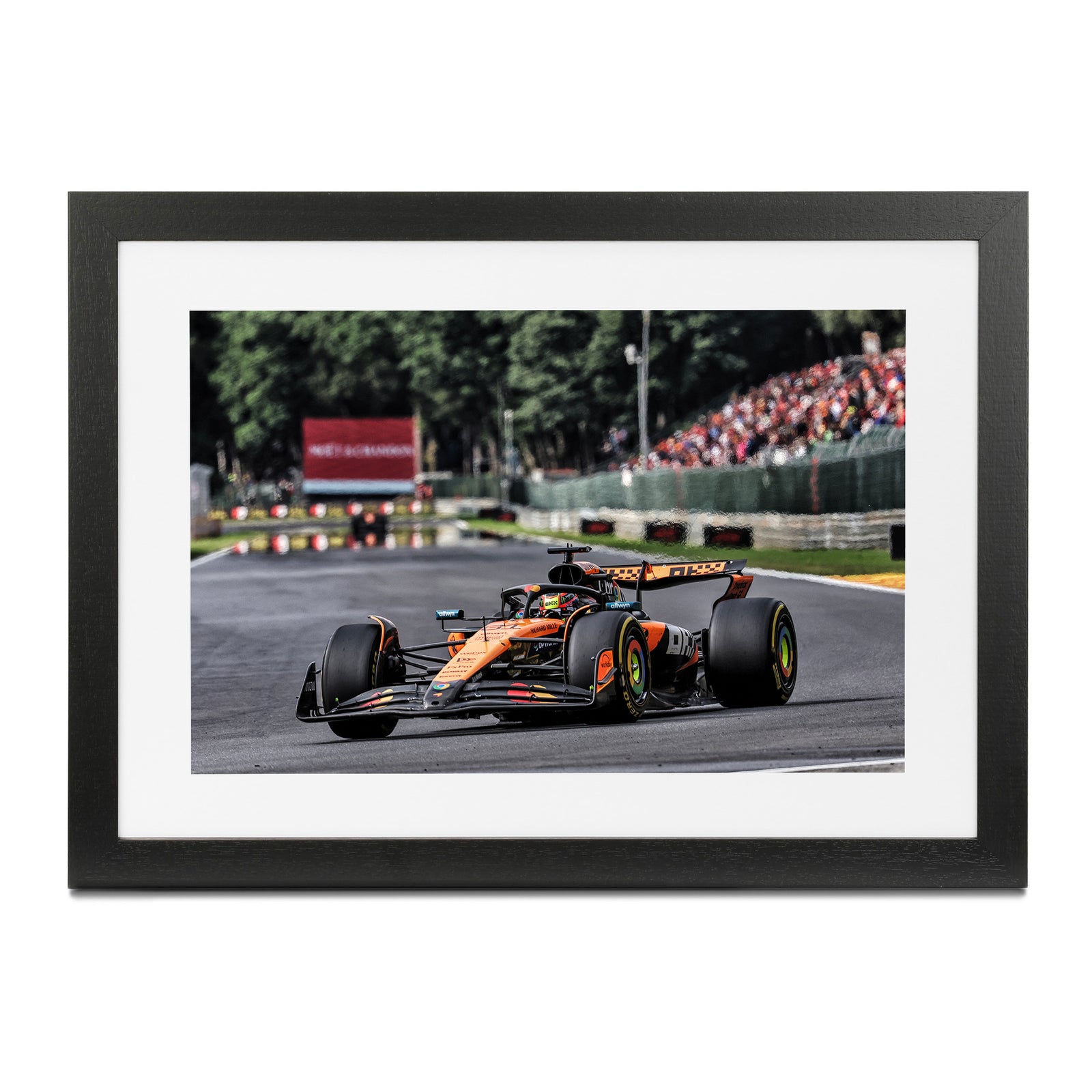 Oscar Piastri 2025 McLaren F1 Team Framed Print- Belgian GP