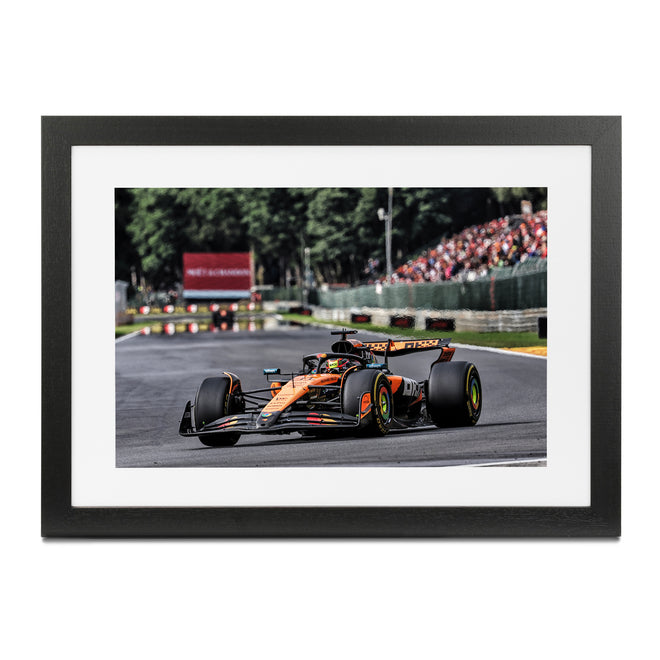 Oscar Piastri 2025 McLaren F1 Team Framed Print- Belgian GP