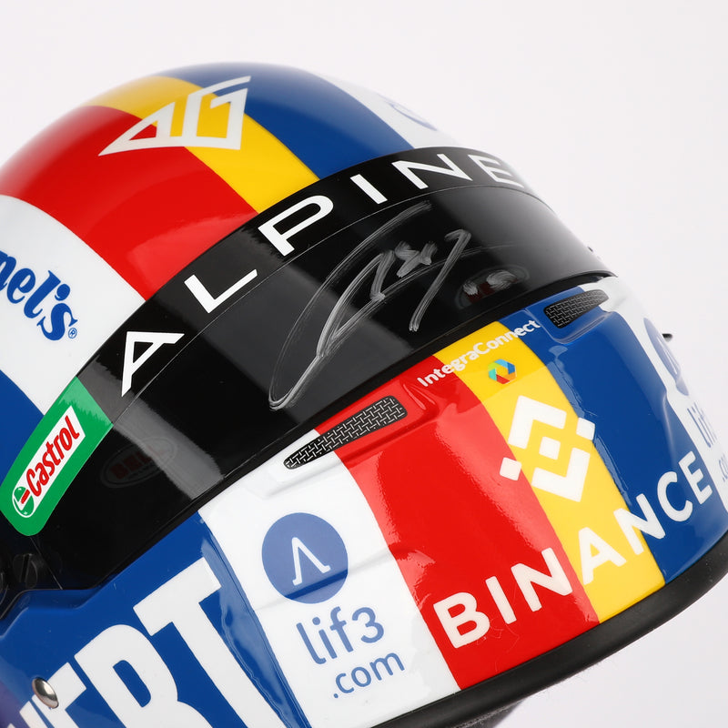 LOT 018 - Pierre Gasly 2023 Signed 1:2 Scale Helmet – United States GP
