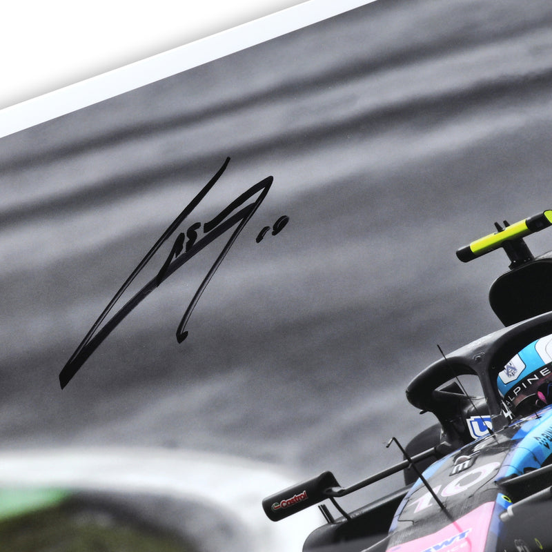 Pierre Gasly 2024 Signed Alpine Print - Brazilian GP