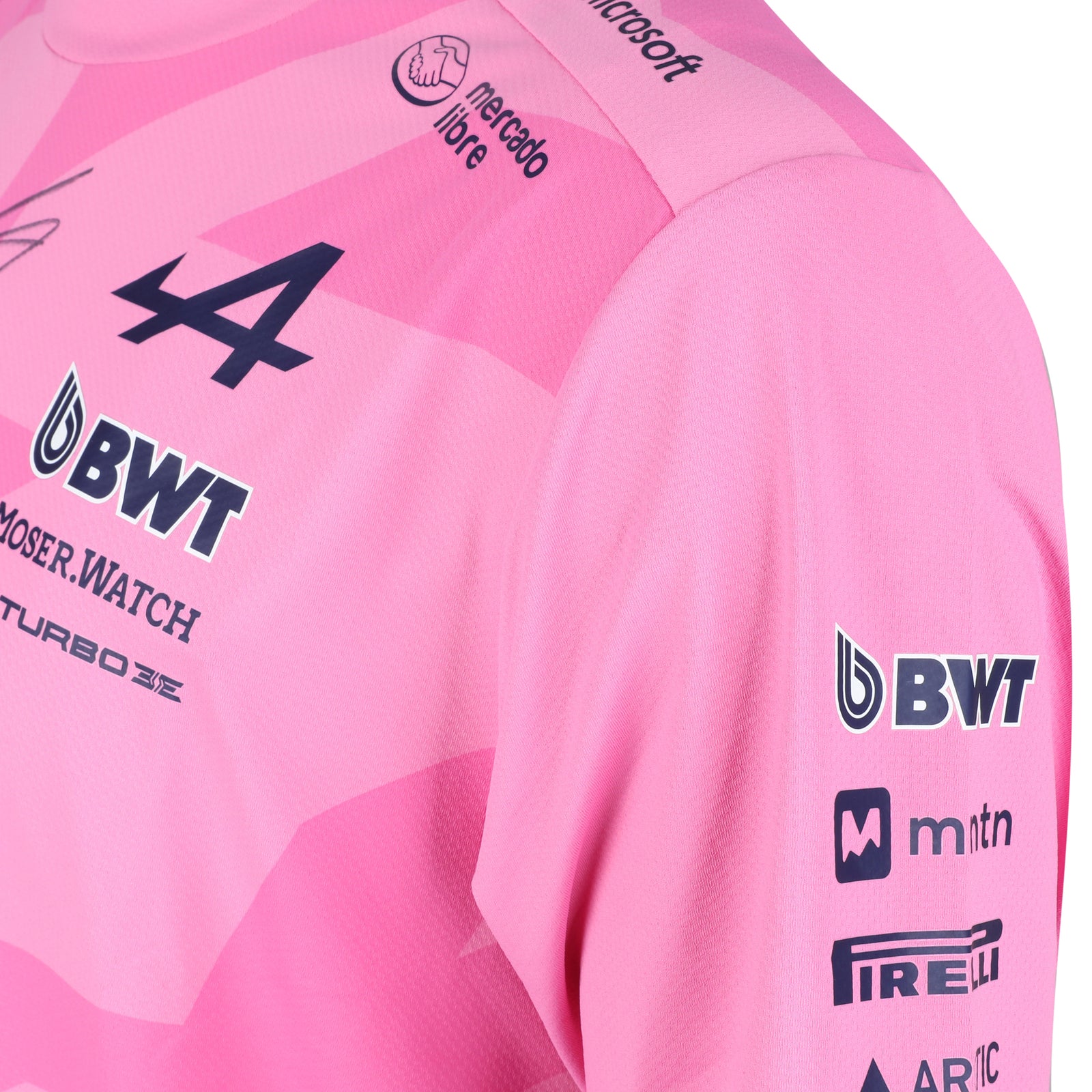 Pierre Gasly Signed 2025 BWT Alpine Formula One Team Official Driver T-Shirt