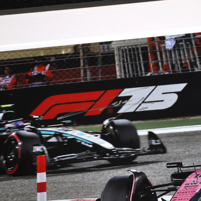 Pierre Gasly Signed 2025 BWT Alpine F1 Team Photo - Bahrain GP