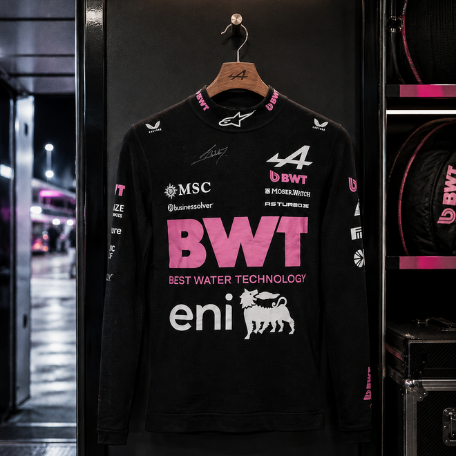 Pierre Gasly Signed 2026 BWT Alpine Formula One™ Team Race-Used Nomex - Chinese GP