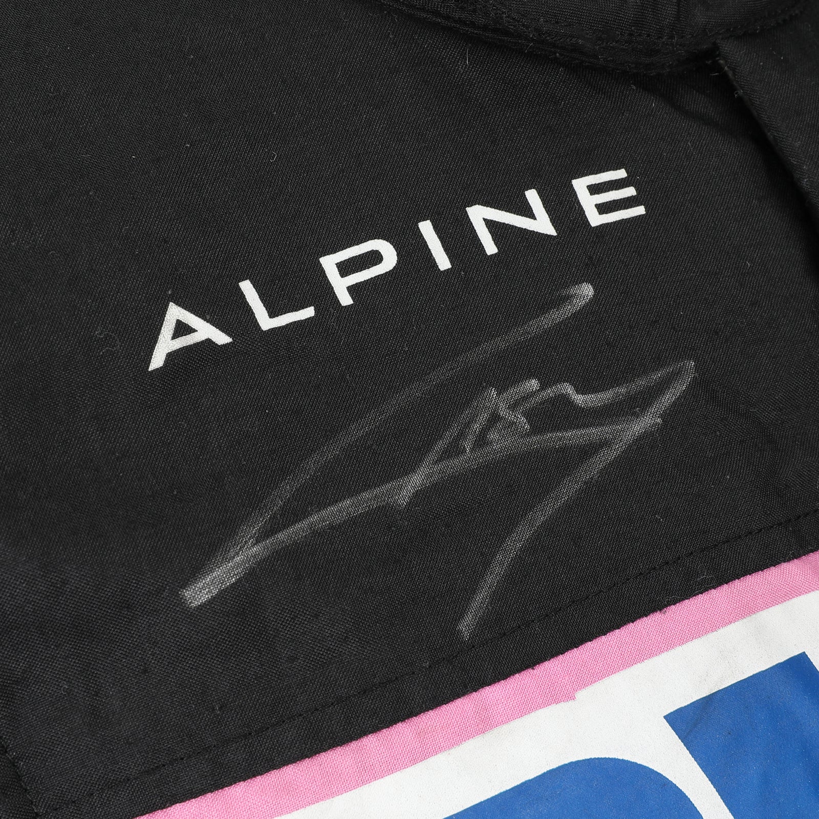 BWT Alpine F1 Team Pierre Gasly signed 2024 US Grand Prix race-used suit Nomex collector item