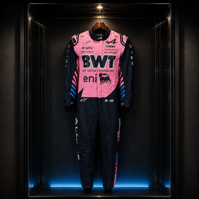 Pierre Gasly Signed 2026 BWT Alpine Formula One™ Team Race Suit - Pre-Season Testing Worn