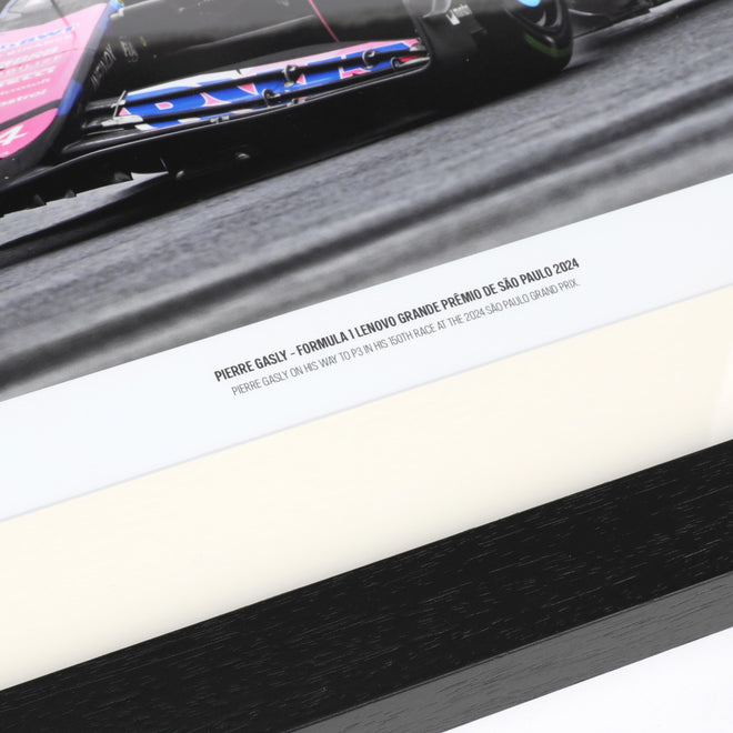 Pierre Gasly 2024 Signed Alpine Photo - Brazilian GP