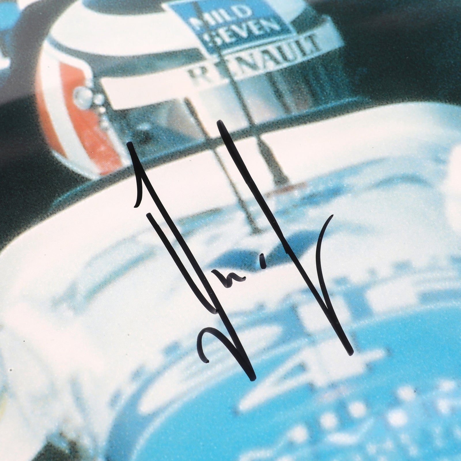 The Silverstone Auction LOT 022 - Poster 1996 Brazil GP- Schumacher, Villeneuve, Piquet, Hill & Berger Signed Framed