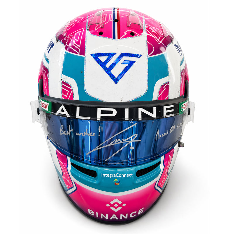Pierre Gasly 2023 BWT Alpine Formula One™ Team Helmet - Miami GP Used Signed