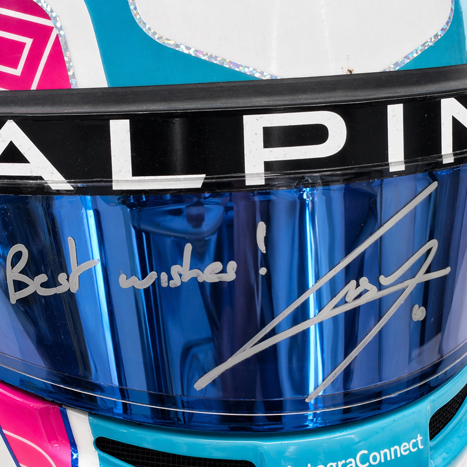 The Silverstone Auction LOT 007 - Pierre Gasly 2023 BWT Alpine Formula One™ Team Helmet - Miami GP Used Signed
