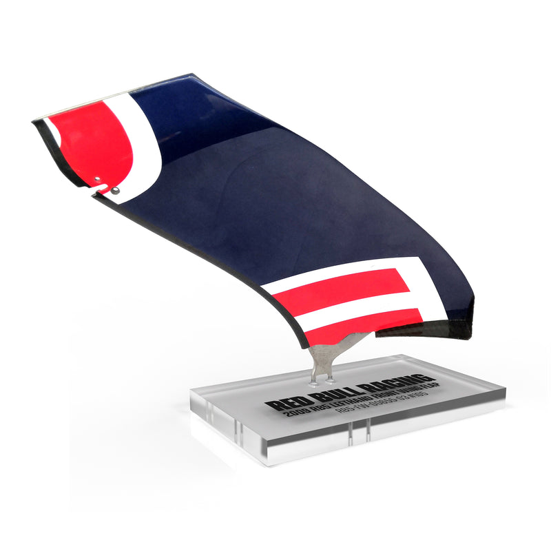 Red Bull Racing 2009 RB5 Grand Prix Used Left Hand Front Wing Flap On Plinth