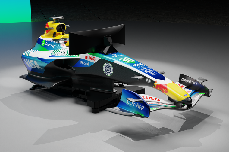 2026 VCARB FC Visa Cash App Racing Bulls Formula One® Team Motion Simulator, premium Formula 1-inspired motorsport centrepiece for dedicated collectors